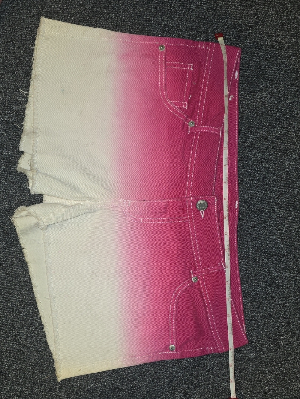 Rue 21 Pink and White Jean Shorts